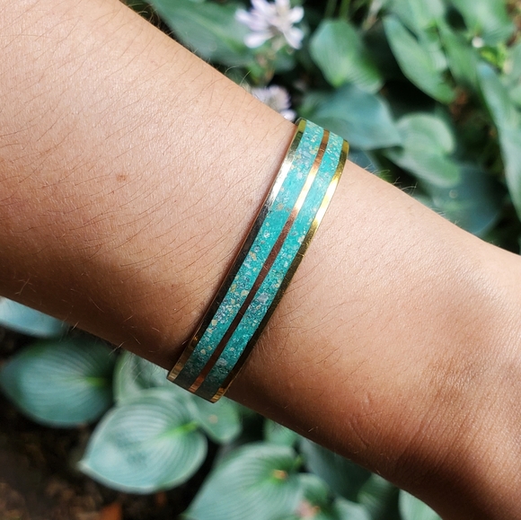 *RARE* Vintage Mexican Turquoise Cuff Bracelet - Picture 15 of 16